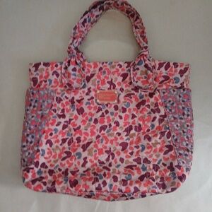 Marc Jacobs Pink and Purple Floral Print Tote